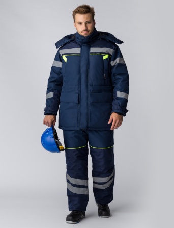 Костюм зимний PROFLINE SPECIALIST WINTER (тк.Восток-мембрана) п/к, т.синий, арт. 17139 — изображение товара РусПак